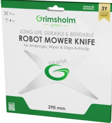 Lames pour robots AMBROGIO - 29 cm - Dents plates